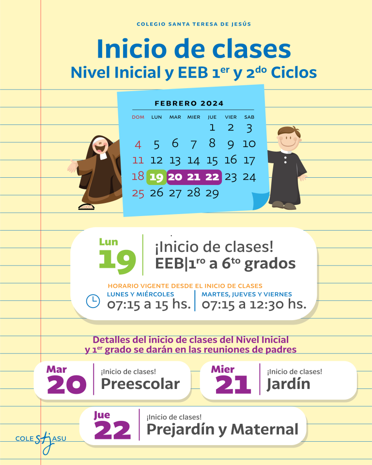 Calendario | Inicio de clases 2024